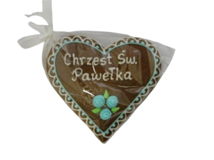 Chrzest Święty  - serce 8 cm