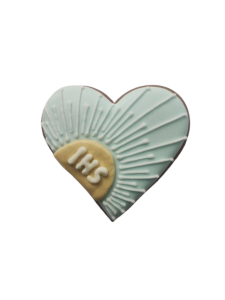 Serce z hostią  "I Komunia Święta" 8cm