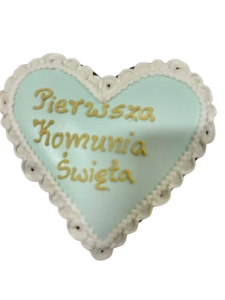 Serce 6 "I Komunia Święta" 10 cm